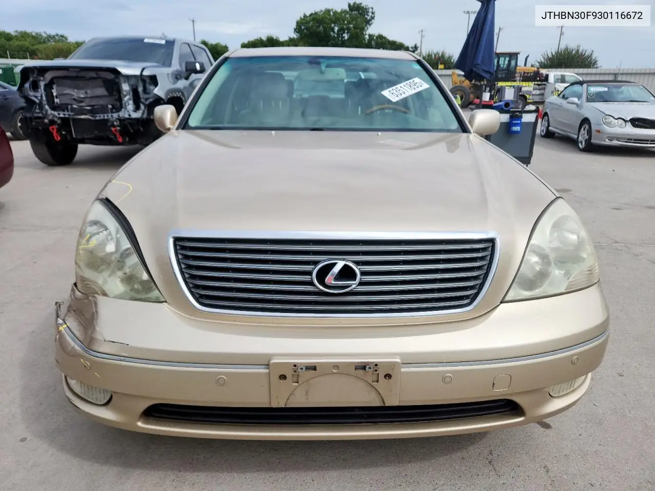 2003 Lexus Ls 430 VIN: JTHBN30F930116672 Lot: 63511895