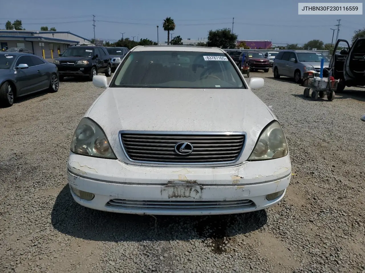 2003 Lexus Ls 430 VIN: JTHBN30F230116559 Lot: 63787165