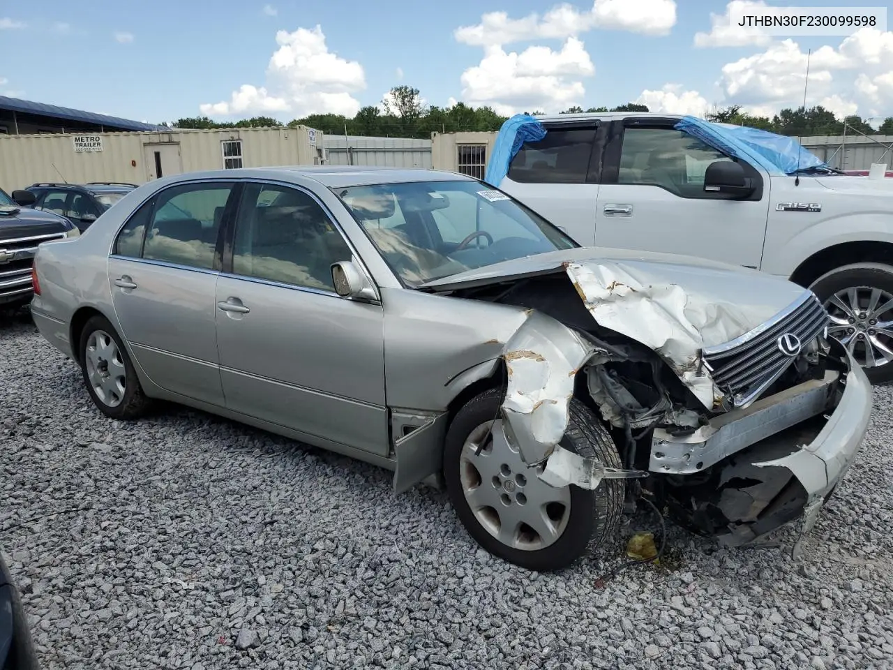 2003 Lexus Ls 430 VIN: JTHBN30F230099598 Lot: 66072225
