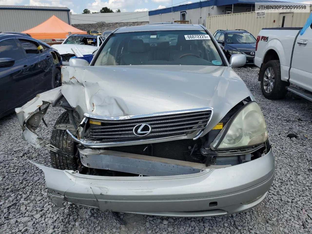 2003 Lexus Ls 430 VIN: JTHBN30F230099598 Lot: 66072225