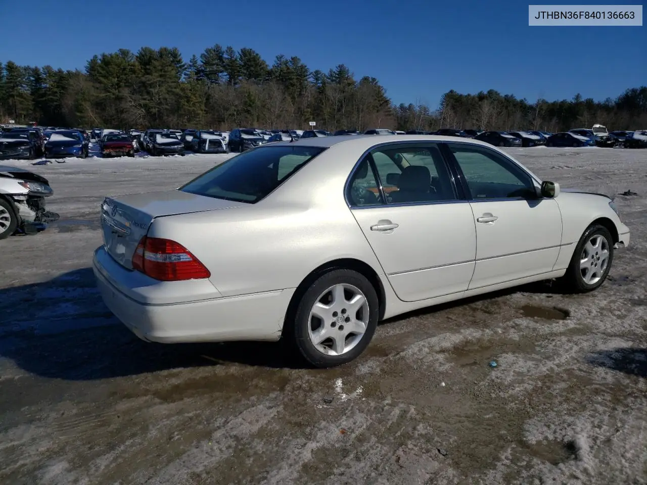 2004 Lexus Ls 430 VIN: JTHBN36F840136663 Lot: 45342995