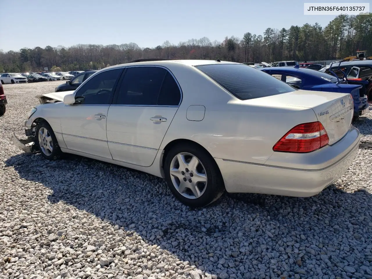 2004 Lexus Ls 430 VIN: JTHBN36F640135737 Lot: 48517845