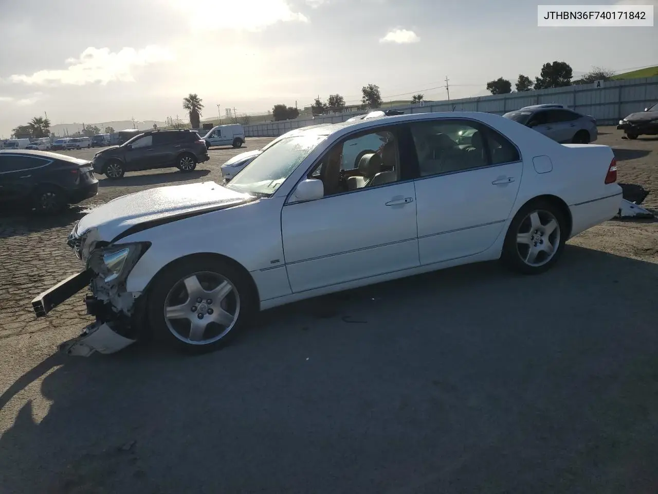 2004 Lexus Ls 430 VIN: JTHBN36F740171842 Lot: 51562505