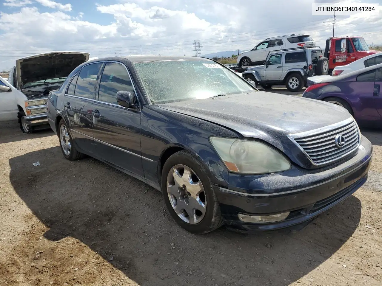 2004 Lexus Ls 430 VIN: JTHBN36F340141284 Lot: 56053165