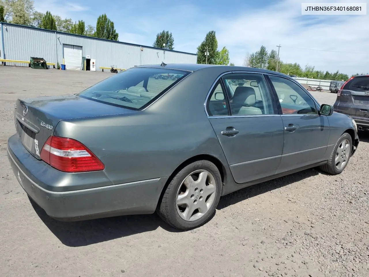 2004 Lexus Ls 430 VIN: JTHBN36F340168081 Lot: 56130145