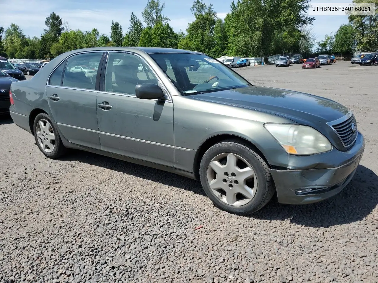 2004 Lexus Ls 430 VIN: JTHBN36F340168081 Lot: 56130145