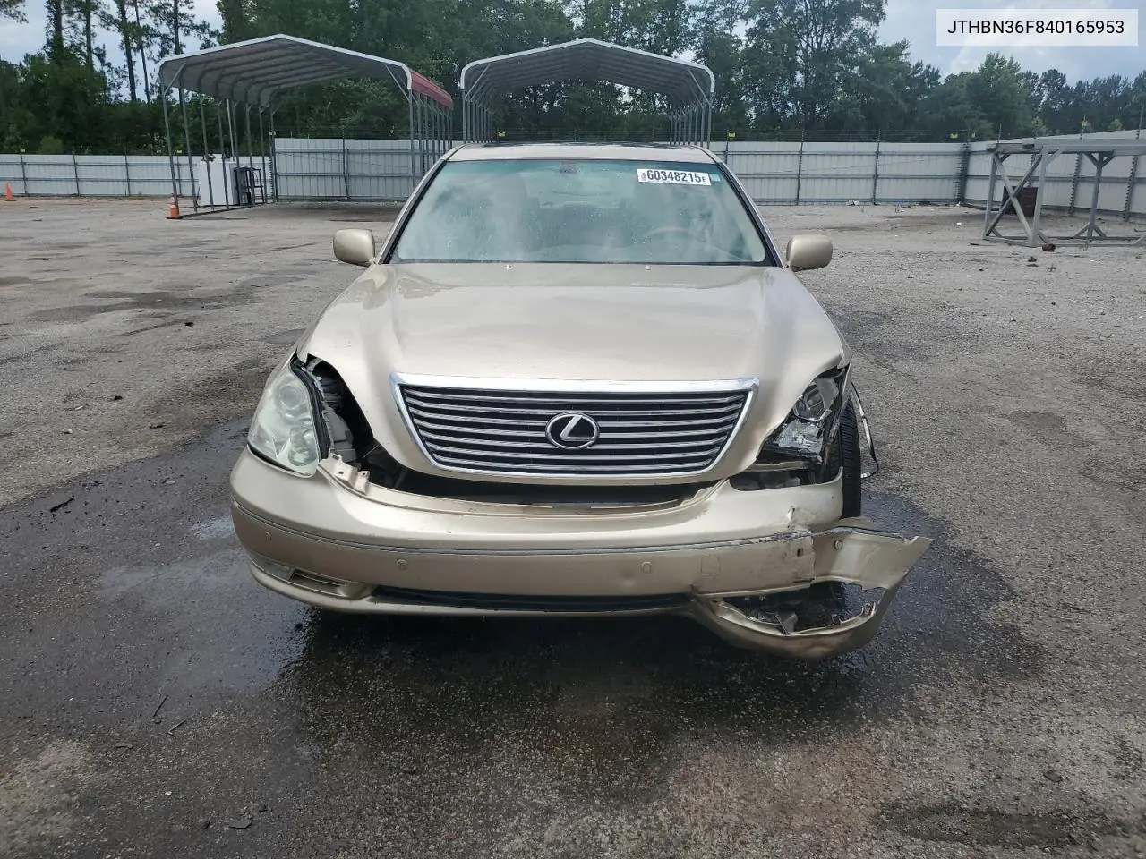 2004 Lexus Ls 430 VIN: JTHBN36F840165953 Lot: 60348215