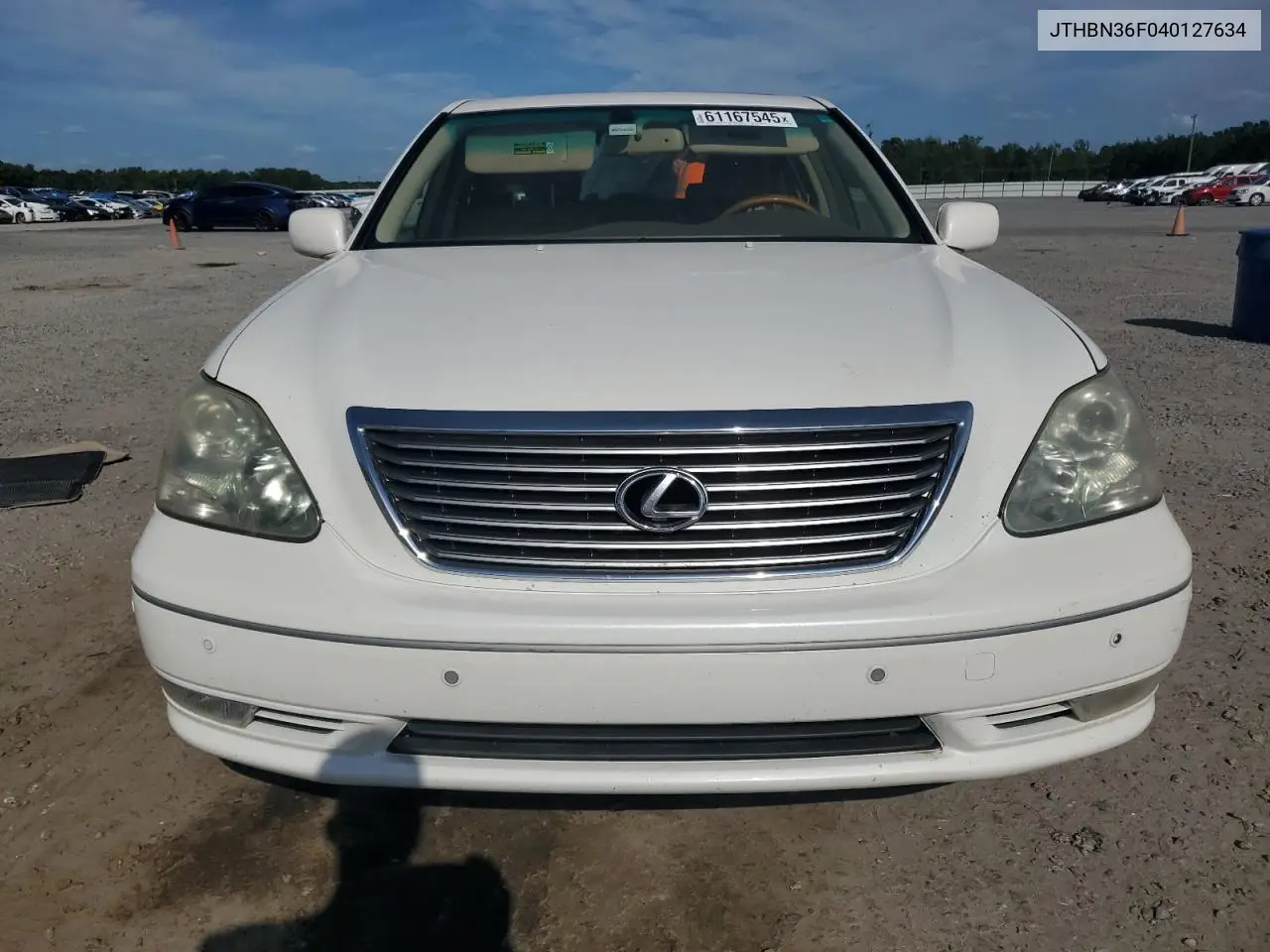 2004 Lexus Ls 430 VIN: JTHBN36F040127634 Lot: 61167545