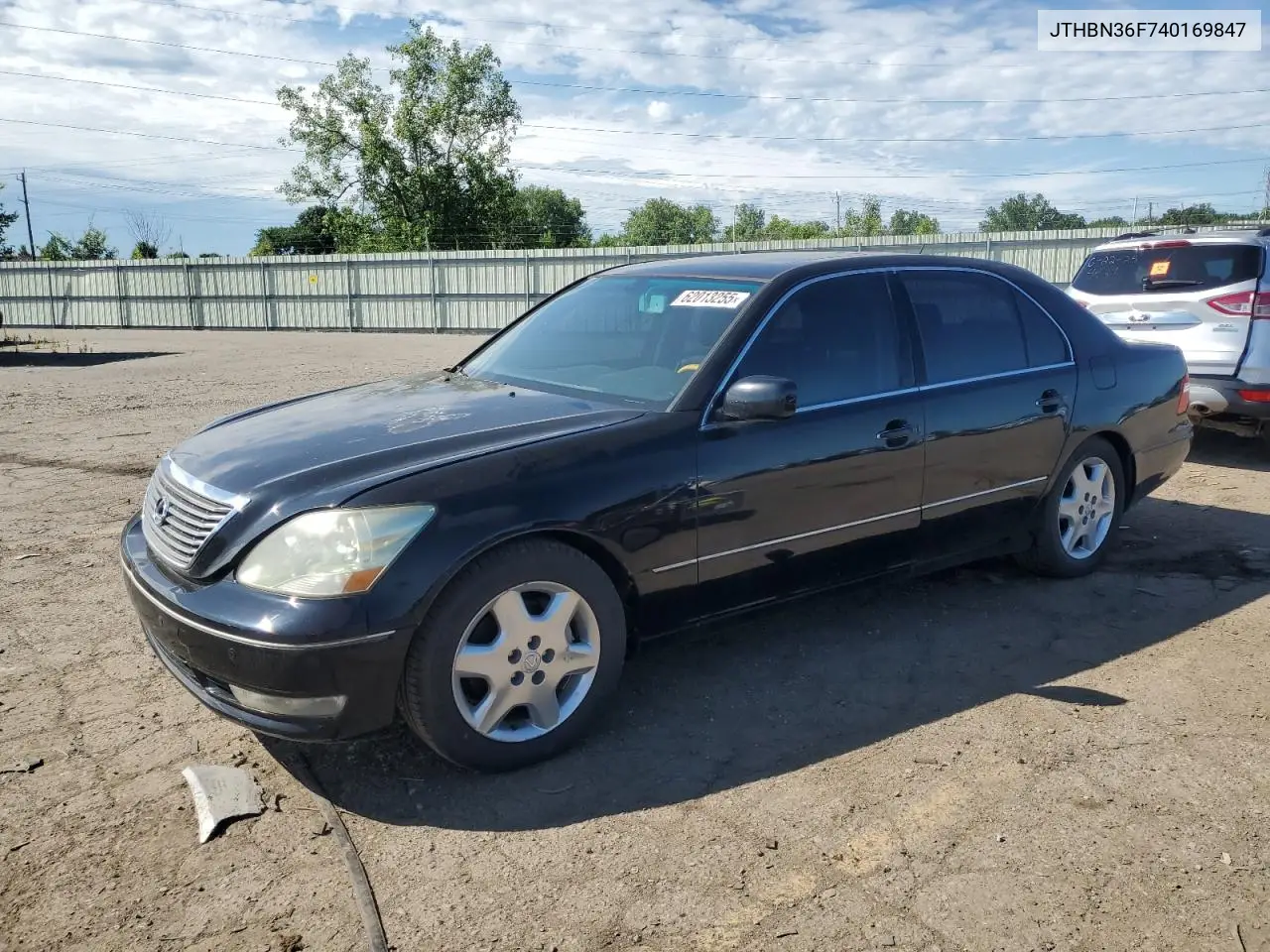 2004 Lexus Ls 430 VIN: JTHBN36F740169847 Lot: 62013255