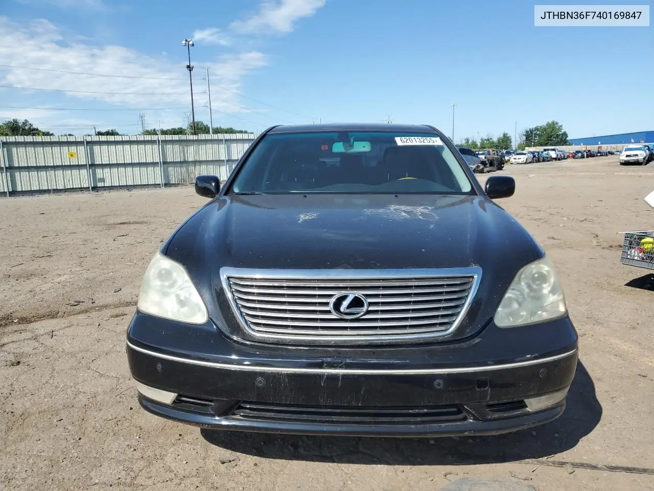 2004 Lexus Ls 430 VIN: JTHBN36F740169847 Lot: 62013255