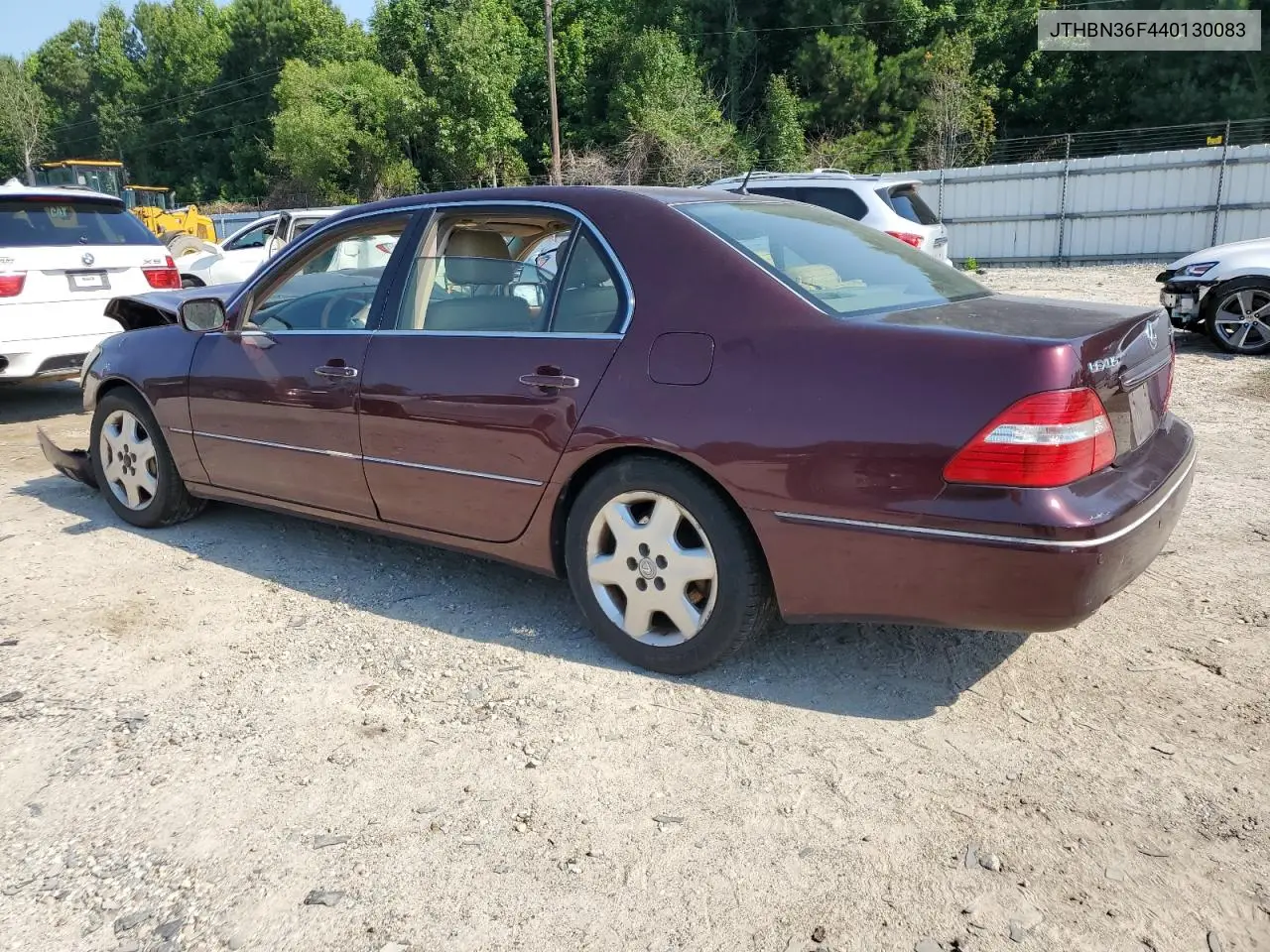 2004 Lexus Ls 430 VIN: JTHBN36F440130083 Lot: 62088265