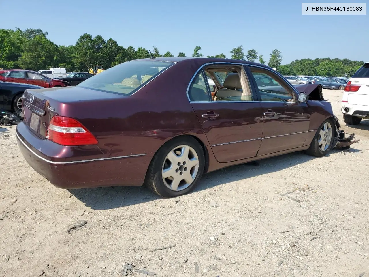 2004 Lexus Ls 430 VIN: JTHBN36F440130083 Lot: 62088265