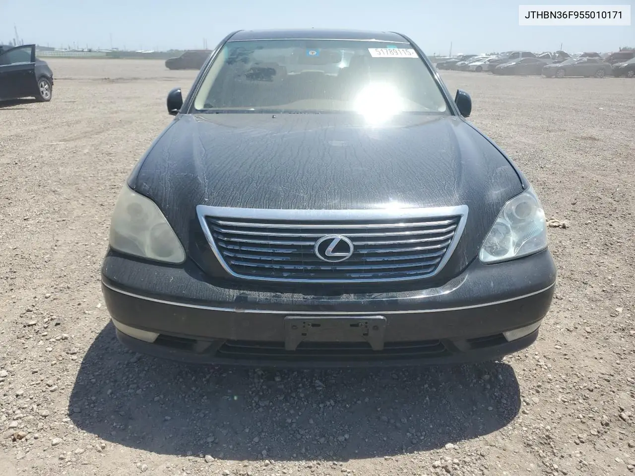 2005 Lexus Ls 430 VIN: JTHBN36F955010171 Lot: 51789115