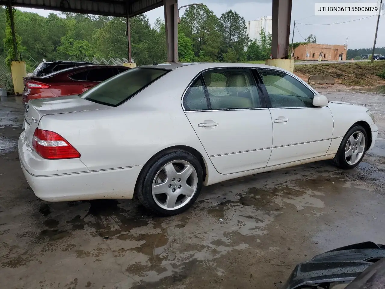 2005 Lexus Ls 430 VIN: JTHBN36F155006079 Lot: 55020285