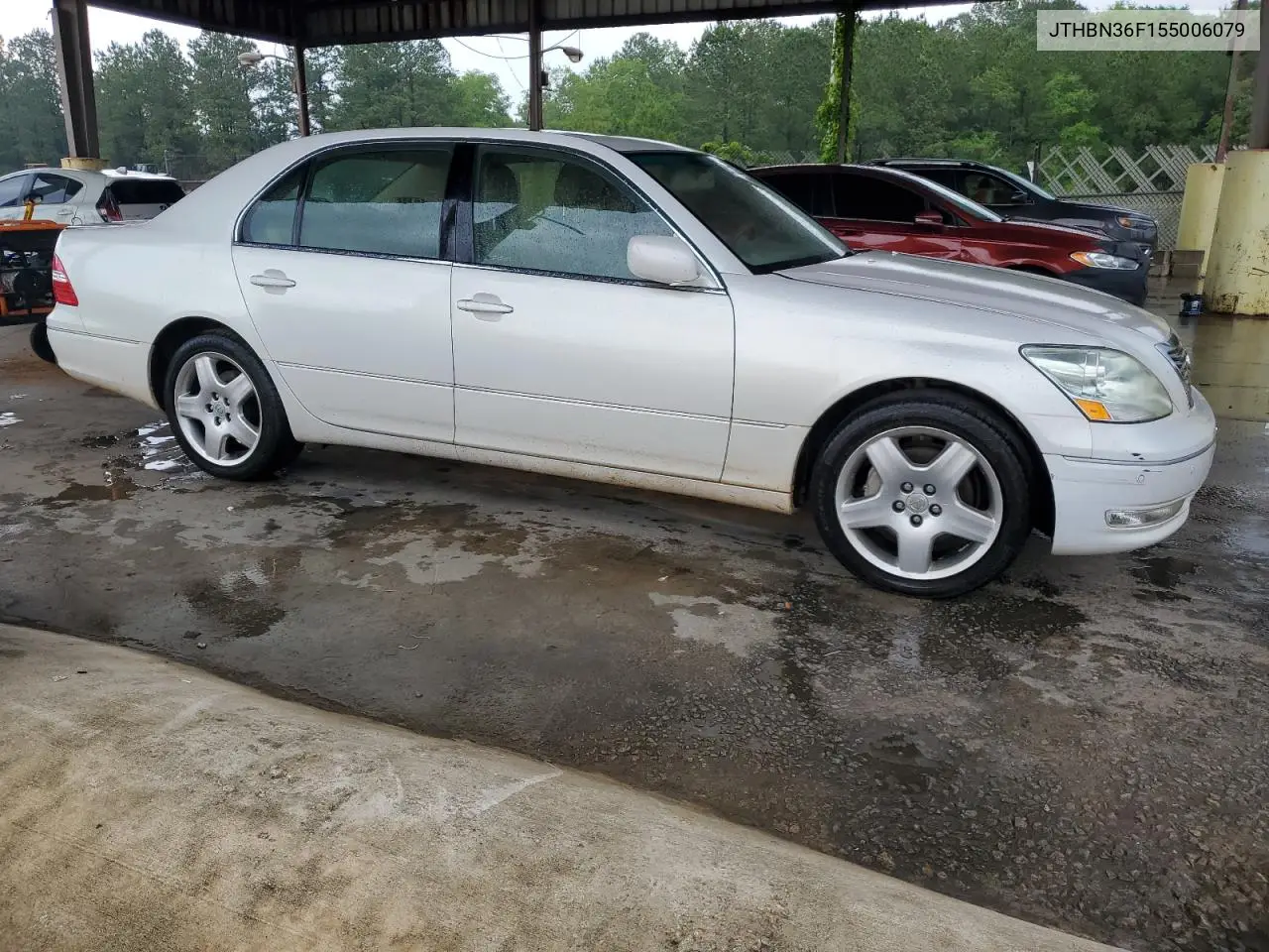 2005 Lexus Ls 430 VIN: JTHBN36F155006079 Lot: 55020285