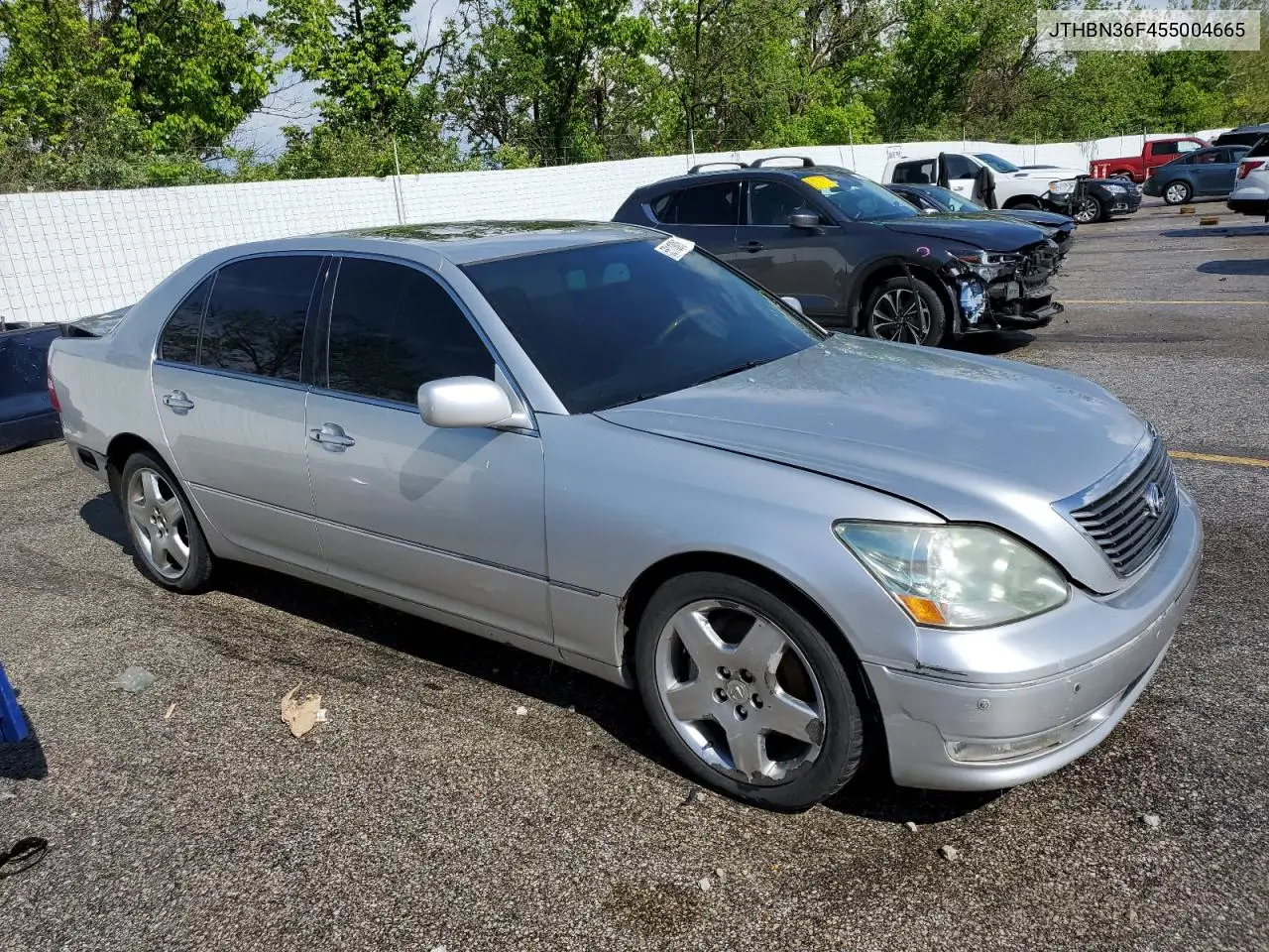 2005 Lexus Ls 430 VIN: JTHBN36F455004665 Lot: 55113815