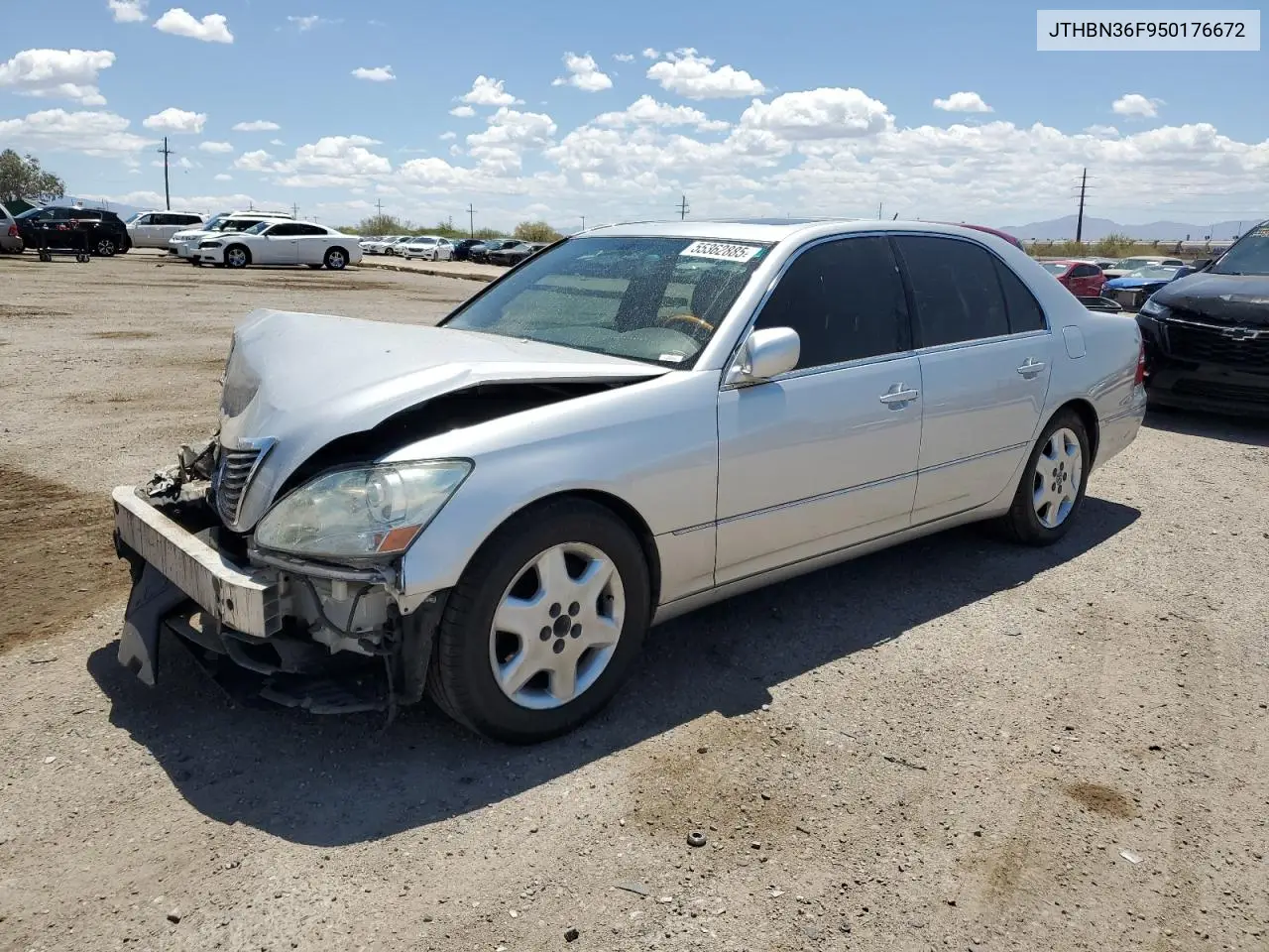 2005 Lexus Ls 430 VIN: JTHBN36F950176672 Lot: 55362885