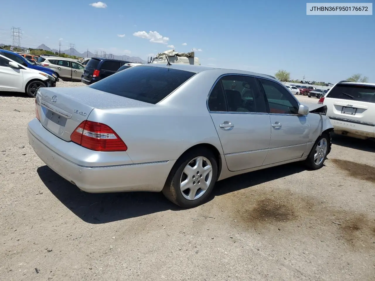 2005 Lexus Ls 430 VIN: JTHBN36F950176672 Lot: 55362885