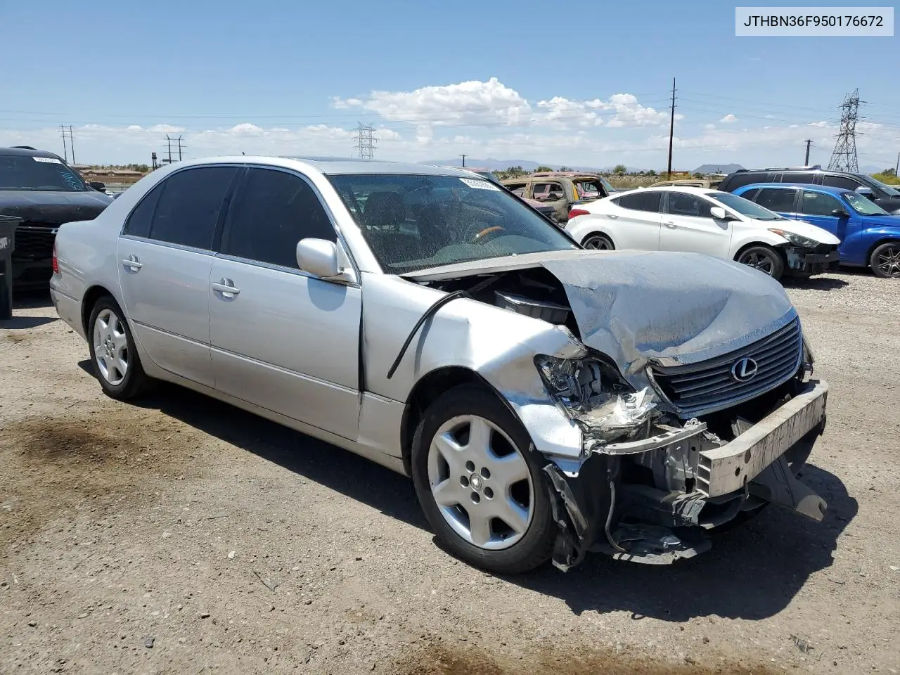 2005 Lexus Ls 430 VIN: JTHBN36F950176672 Lot: 55362885