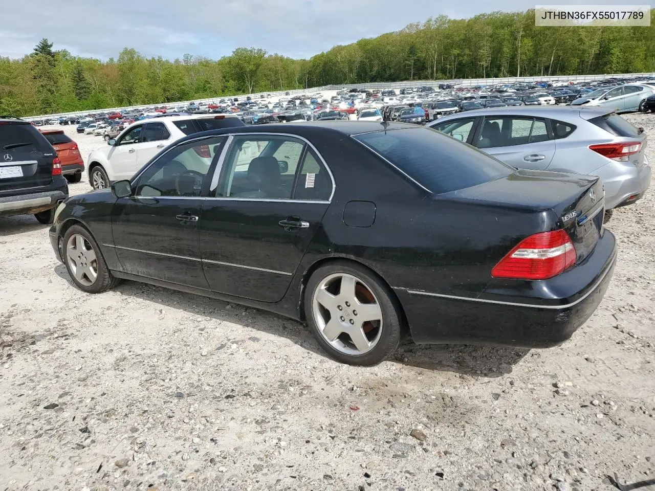 2005 Lexus Ls 430 VIN: JTHBN36FX55017789 Lot: 56685605