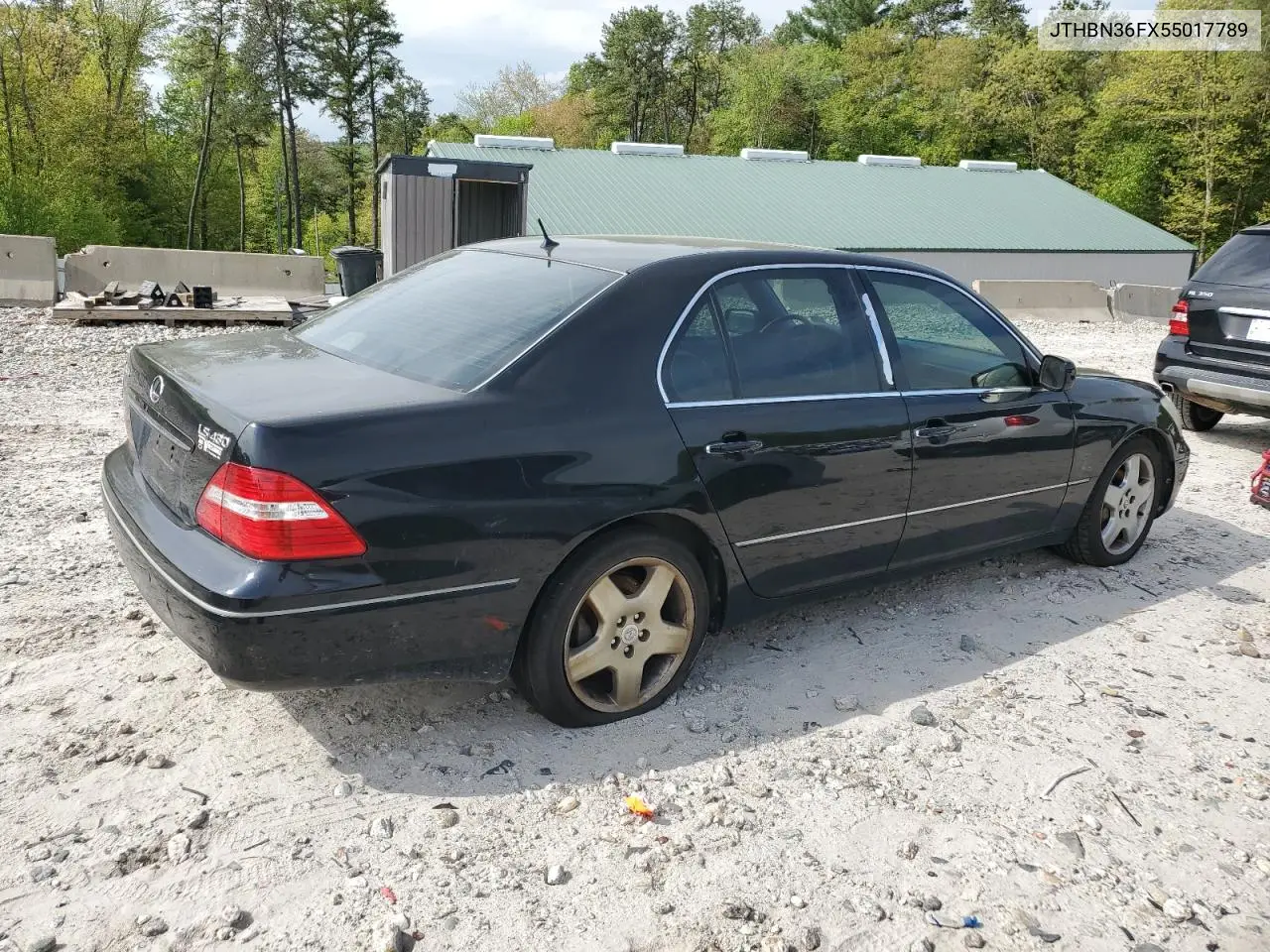 2005 Lexus Ls 430 VIN: JTHBN36FX55017789 Lot: 56685605