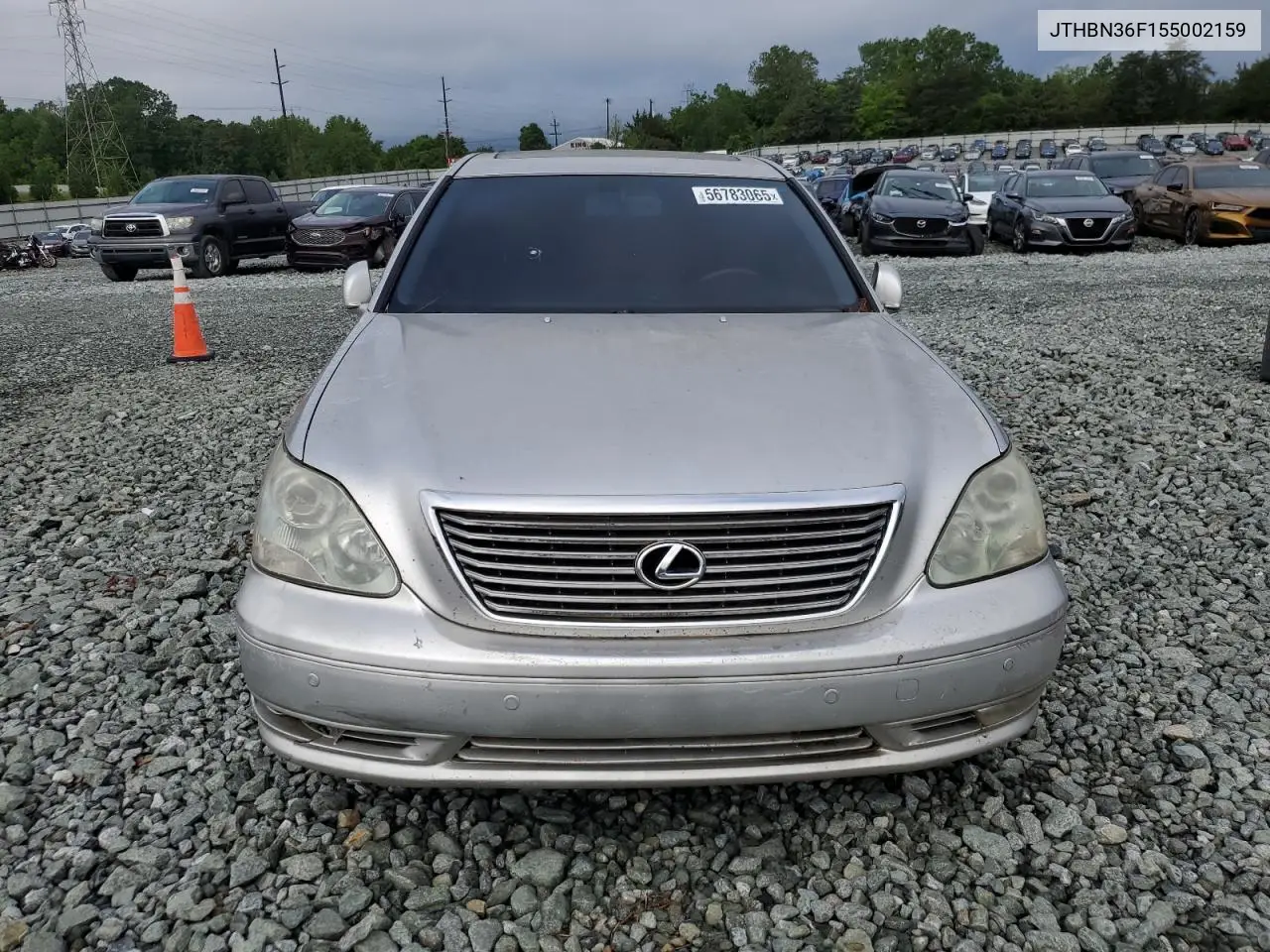 2005 Lexus Ls 430 VIN: JTHBN36F155002159 Lot: 56783065