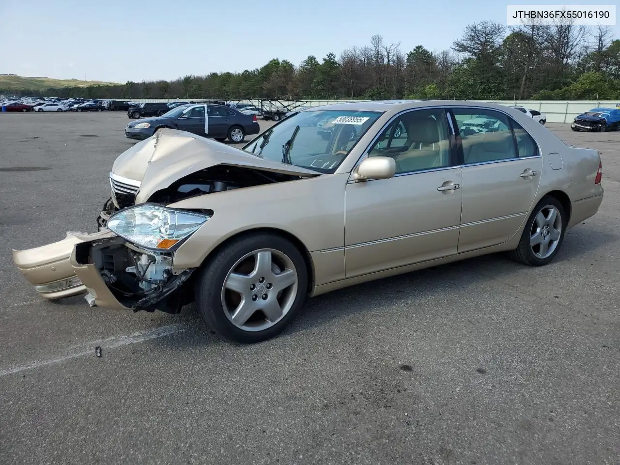 2005 Lexus Ls 430 VIN: JTHBN36FX55016190 Lot: 58838955