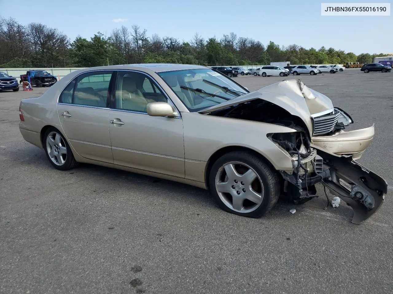 2005 Lexus Ls 430 VIN: JTHBN36FX55016190 Lot: 58838955
