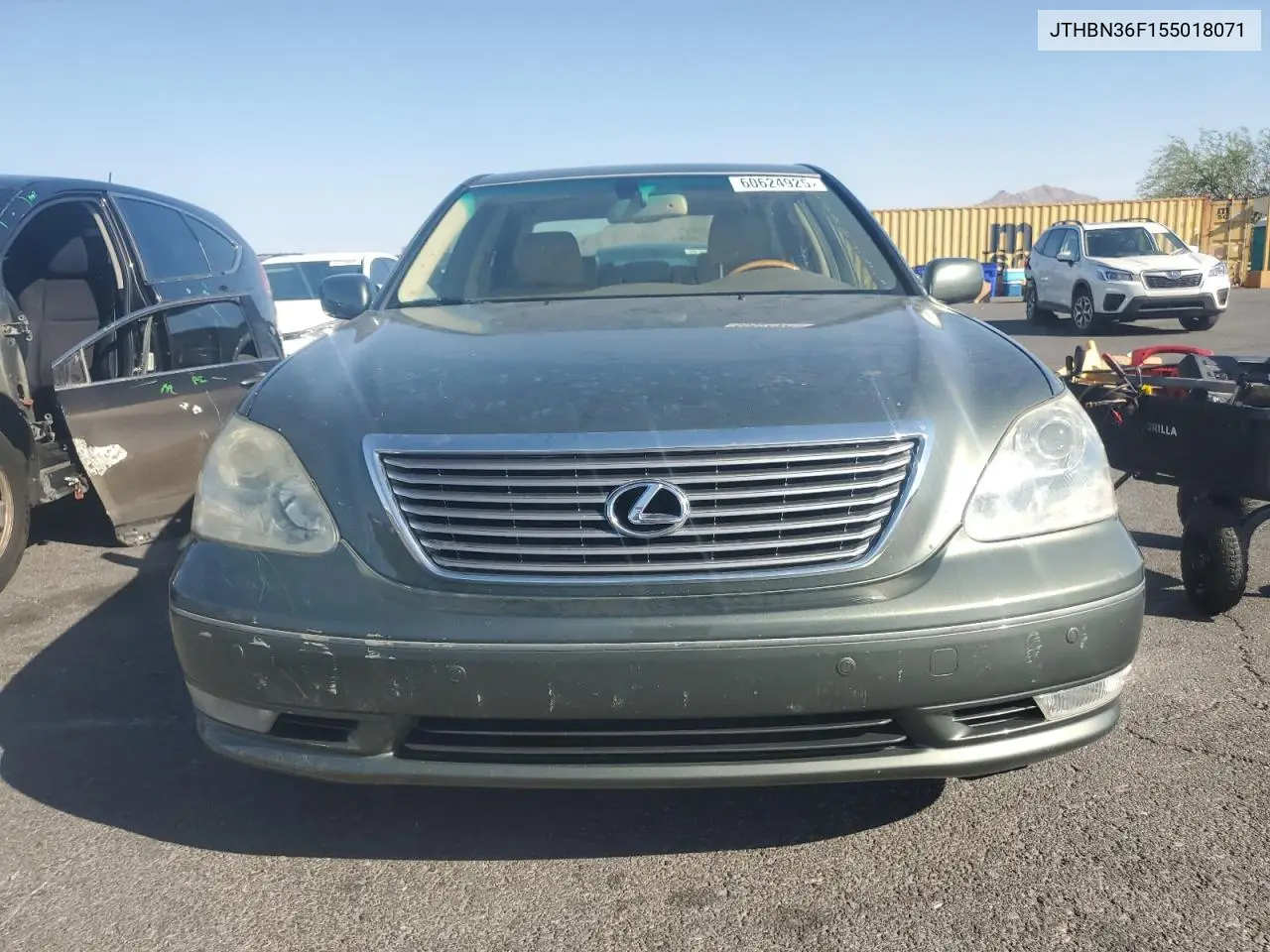2005 Lexus Ls 430 VIN: JTHBN36F155018071 Lot: 60624925