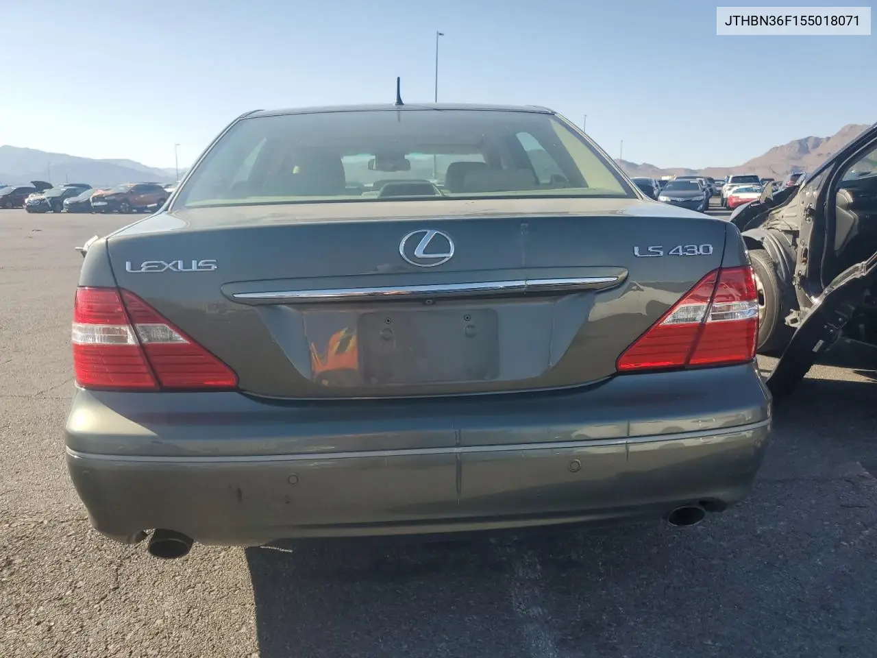 2005 Lexus Ls 430 VIN: JTHBN36F155018071 Lot: 60624925