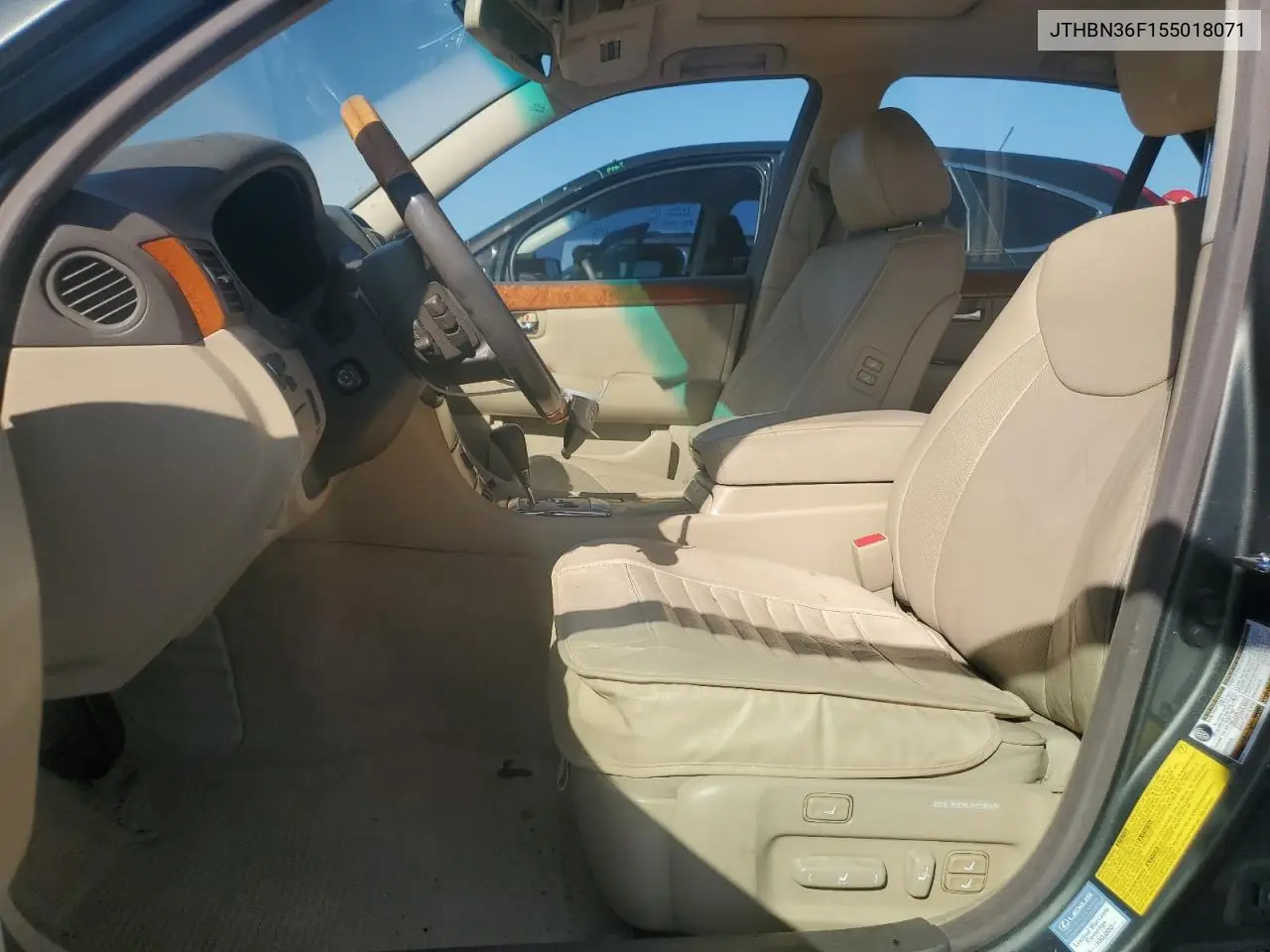 2005 Lexus Ls 430 VIN: JTHBN36F155018071 Lot: 60624925