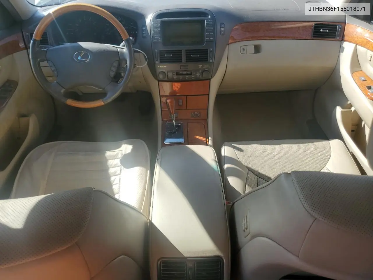 2005 Lexus Ls 430 VIN: JTHBN36F155018071 Lot: 60624925