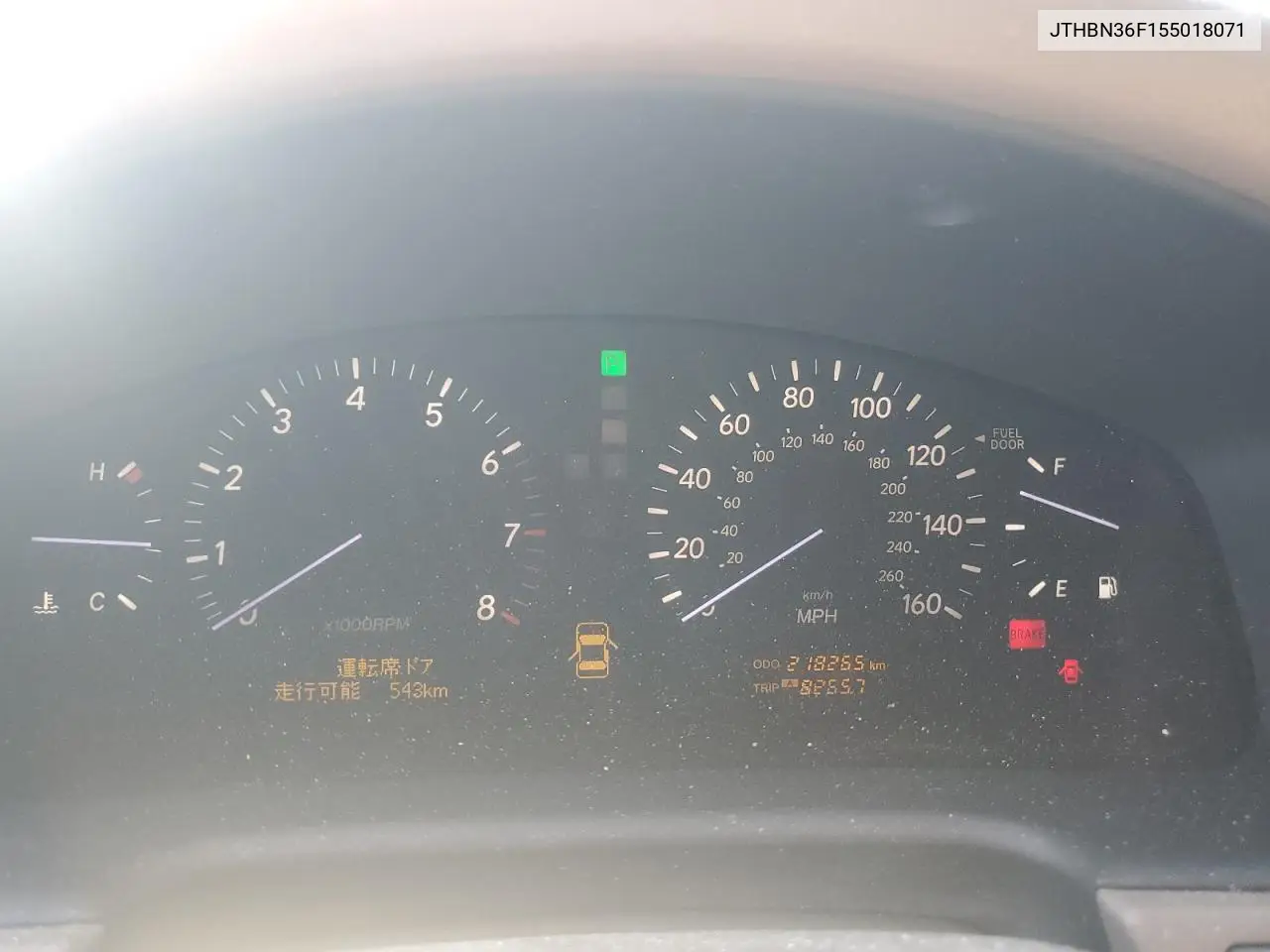2005 Lexus Ls 430 VIN: JTHBN36F155018071 Lot: 60624925