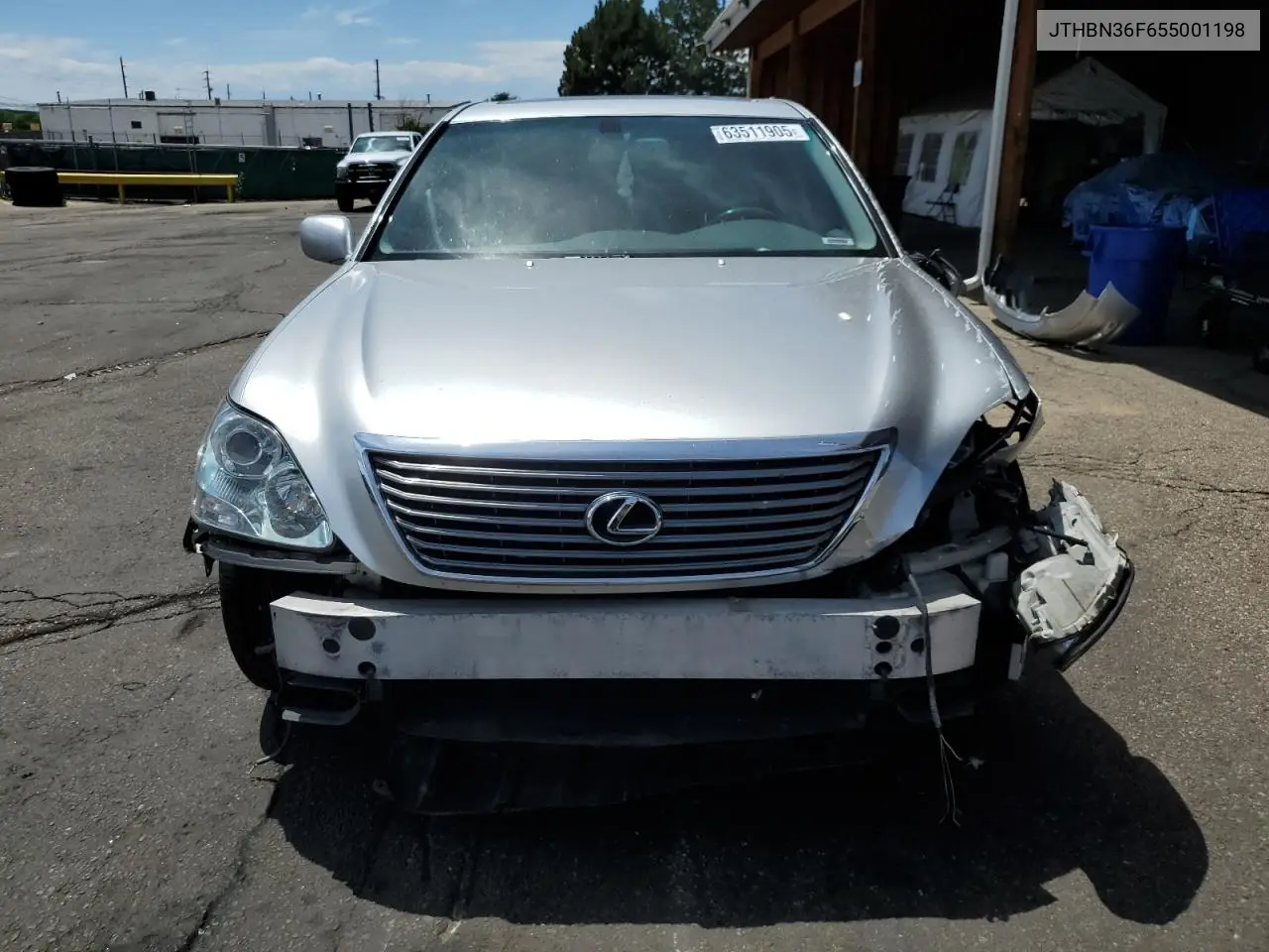 2005 Lexus Ls 430 VIN: JTHBN36F655001198 Lot: 63511905