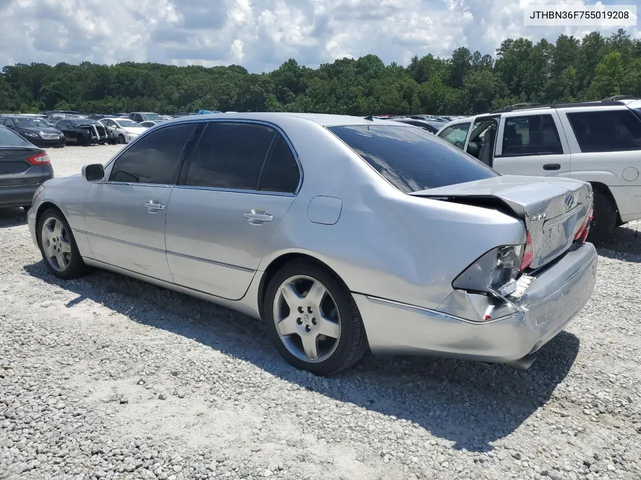 2005 Lexus Ls 430 VIN: JTHBN36F755019208 Lot: 63622405