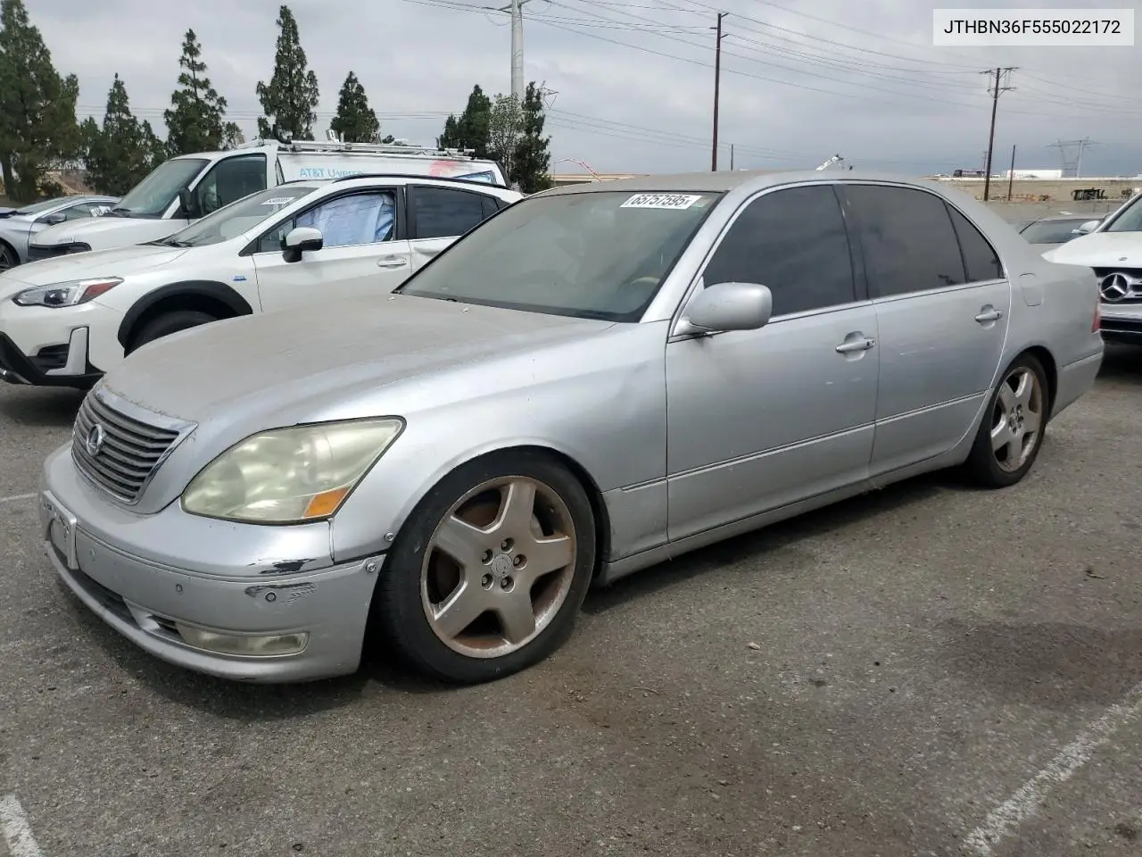 2005 Lexus Ls 430 VIN: JTHBN36F555022172 Lot: 65757595