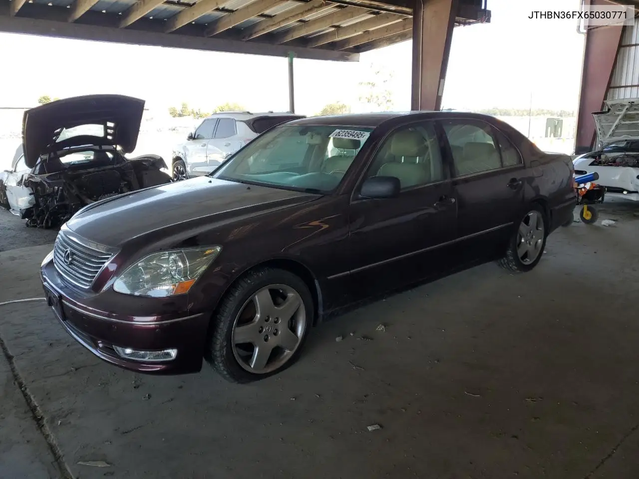 2006 Lexus Ls 430 VIN: JTHBN36FX65030771 Lot: 62359495