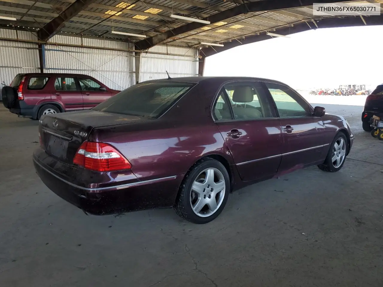 2006 Lexus Ls 430 VIN: JTHBN36FX65030771 Lot: 62359495