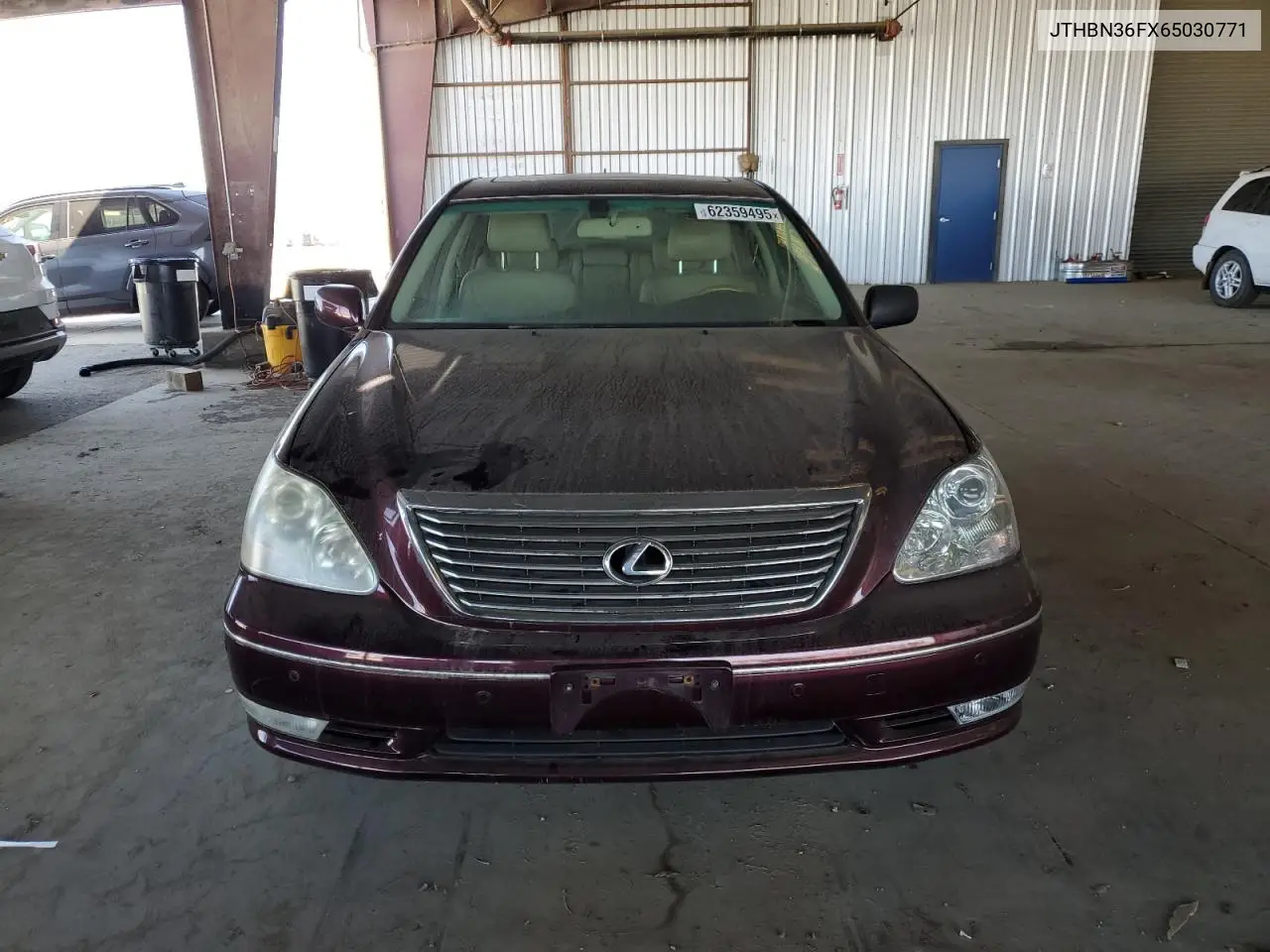 2006 Lexus Ls 430 VIN: JTHBN36FX65030771 Lot: 62359495