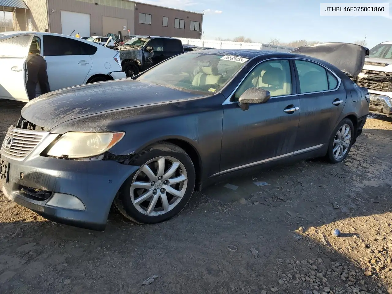 2007 Lexus Ls 460 VIN: JTHBL46F075001860 Lot: 46585835