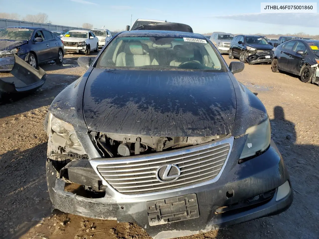 2007 Lexus Ls 460 VIN: JTHBL46F075001860 Lot: 46585835