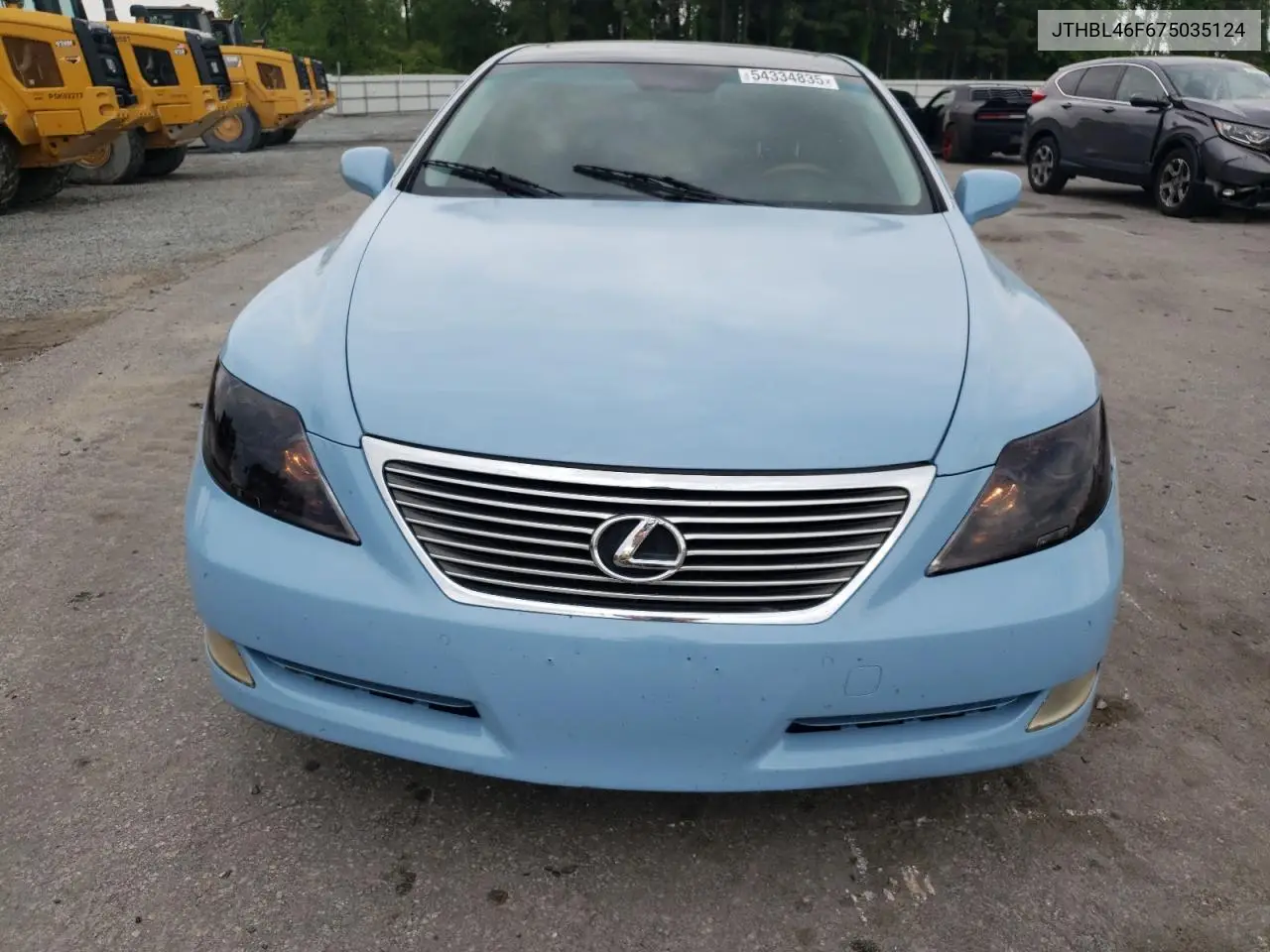 2007 Lexus Ls 460 VIN: JTHBL46F675035124 Lot: 54334835