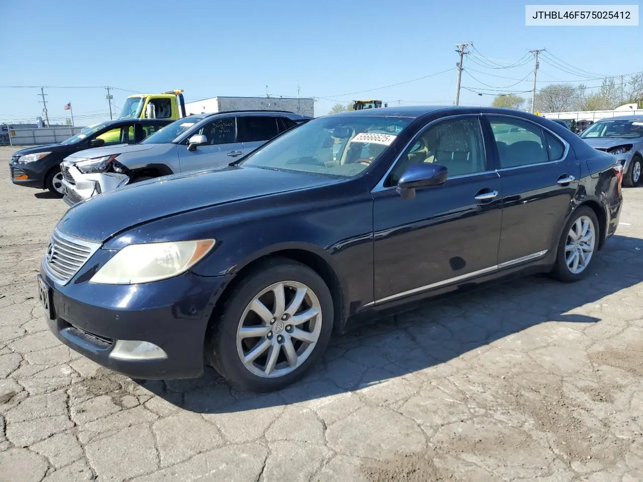 2007 Lexus Ls 460 VIN: JTHBL46F575025412 Lot: 55666625