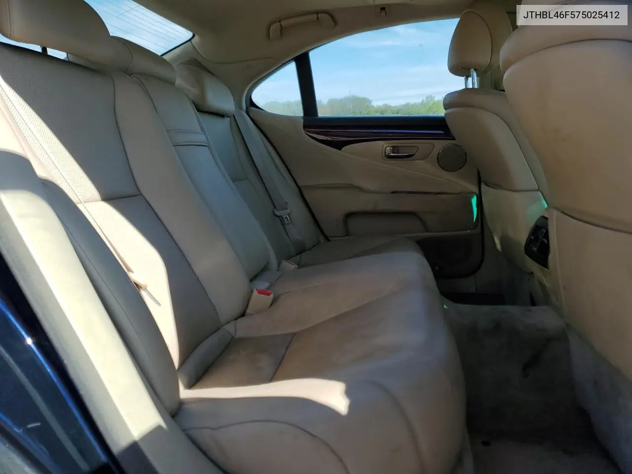 2007 Lexus Ls 460 VIN: JTHBL46F575025412 Lot: 55666625