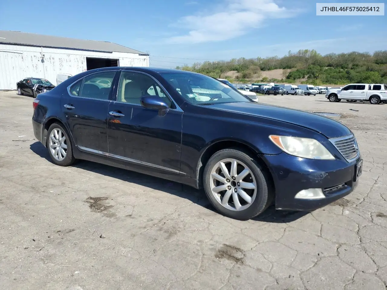 2007 Lexus Ls 460 VIN: JTHBL46F575025412 Lot: 55666625