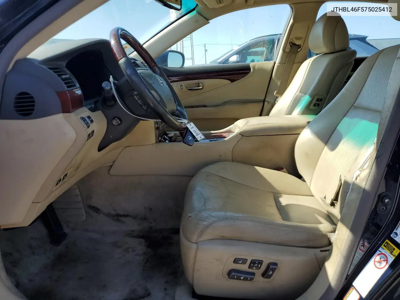 2007 Lexus Ls 460 VIN: JTHBL46F575025412 Lot: 55666625