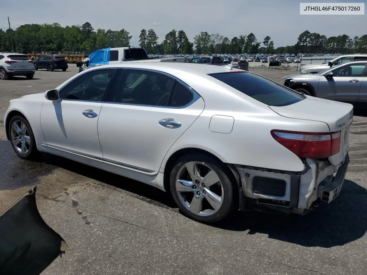 2007 Lexus Ls 460L VIN: JTHGL46F475017260 Lot: 55674615