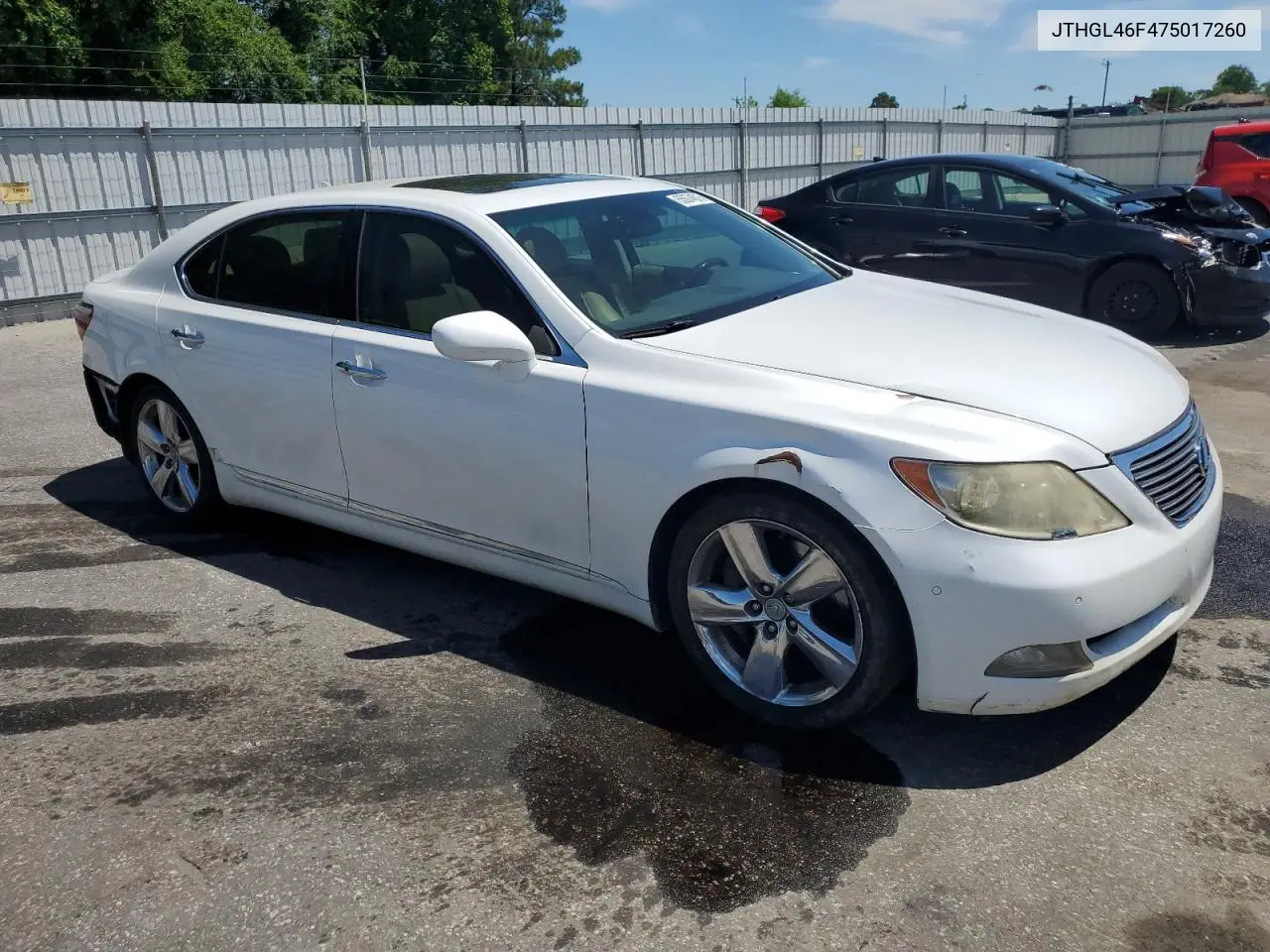2007 Lexus Ls 460L VIN: JTHGL46F475017260 Lot: 55674615