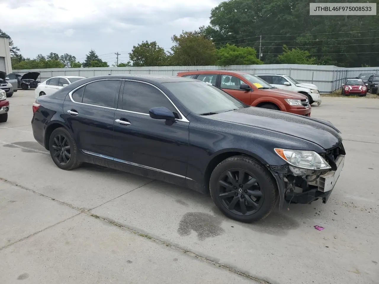 2007 Lexus Ls 460 VIN: JTHBL46F975008533 Lot: 55954265