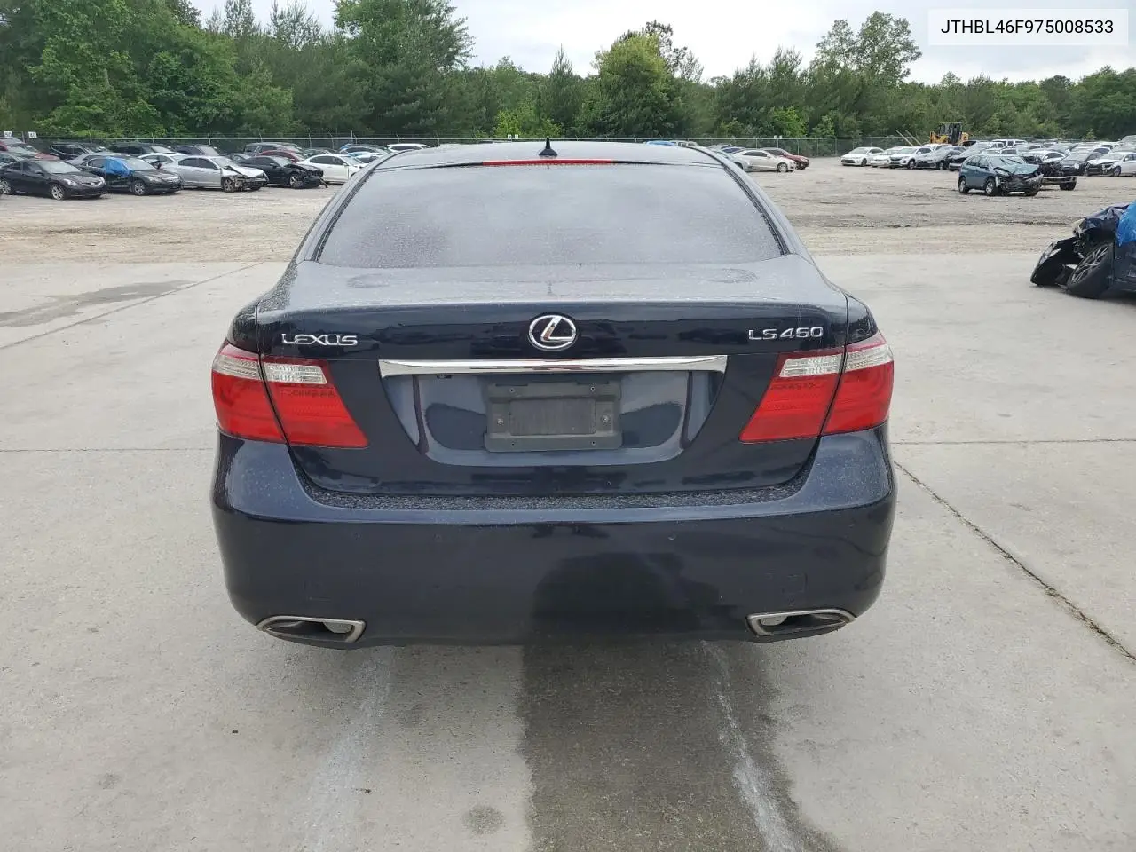 2007 Lexus Ls 460 VIN: JTHBL46F975008533 Lot: 55954265